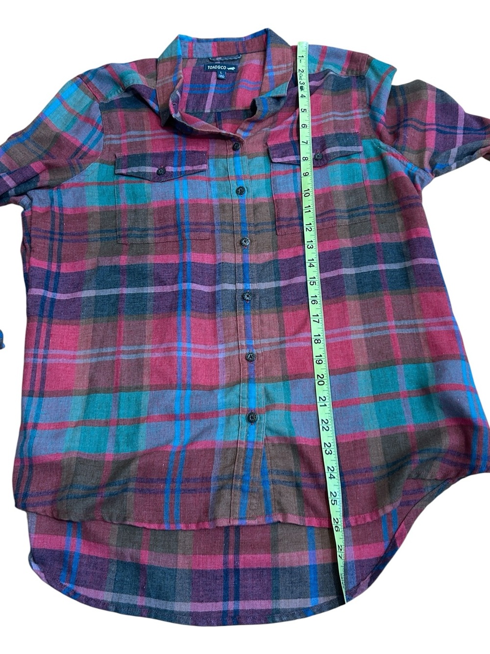 Toad & Co Women’s Reform Flannel Recycled Cotton size Large - Picture 8 of 8
